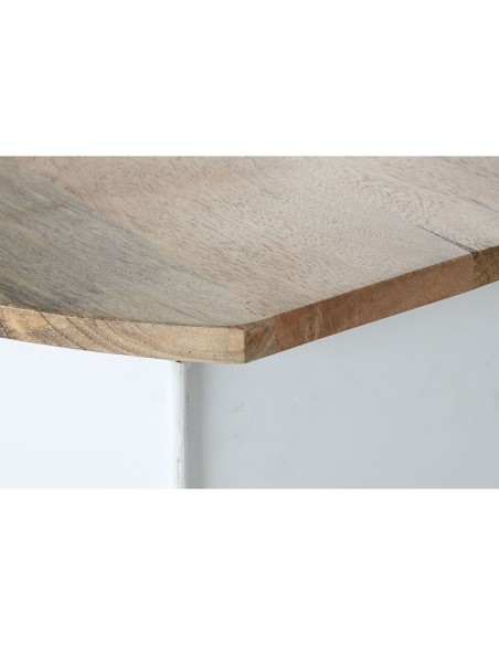 Meuble bar Home ESPRIT Blanc Marron Turquoise 157 x 52 x 90 cm