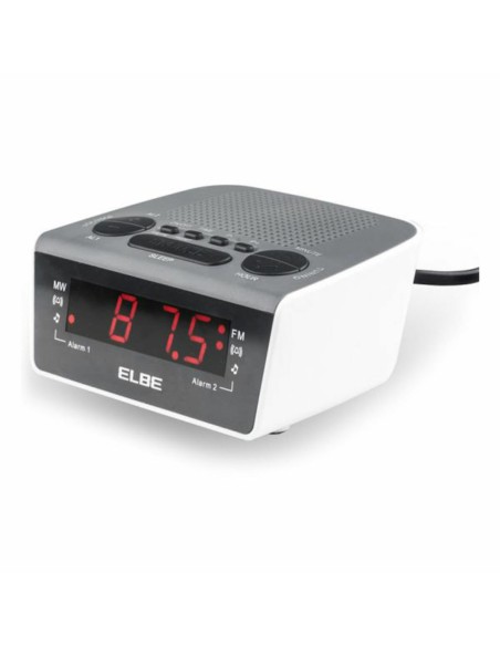 Radio-réveil ELBE CR-932 AM/FM Blanc