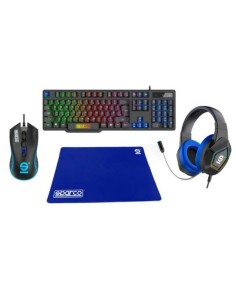 Pack Gaming Sparco SPGAMEKITESP Espagnol Qwerty 2
