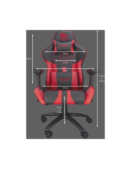 Chaise de jeu Talius VIPER Noir