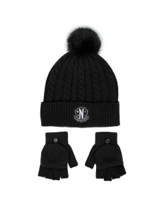 Bonnet et gants Wednesday