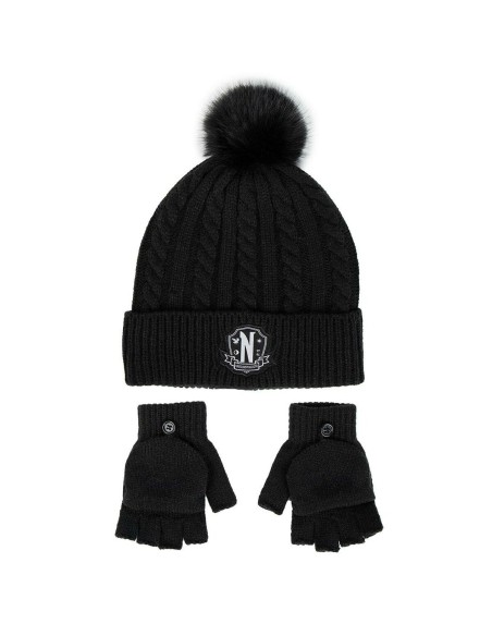 Bonnet et gants Wednesday