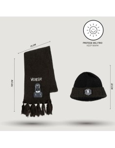 Bonnet et gants Wednesday 2