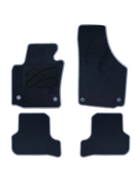 Set de tapis de voitures OCC Motorsport OCCST0015GD Gris 5 Pièces