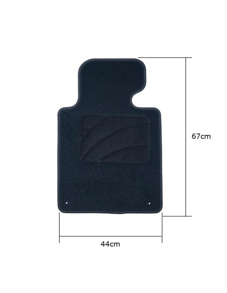 Set de tapis de voitures OCC Motorsport OCCBW0007 Noir 5 Pièces