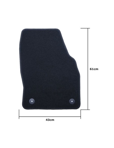 Set de tapis de voitures OCC Motorsport OCCD0004 5 Pièces