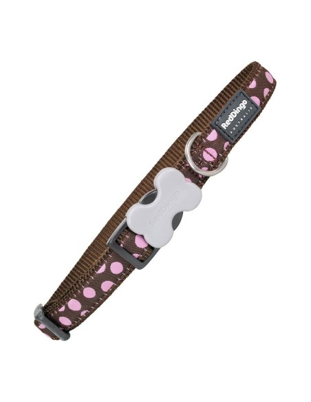 Collier pour Chien Red Dingo Pois (1,2 x 20-32 cm)