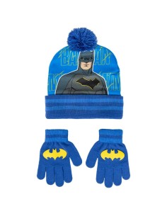 Bonnet et gants Batman Bleu