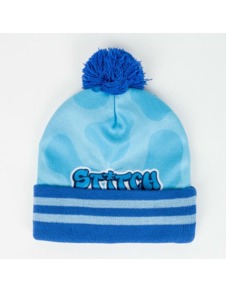 Bonnet et gants Stitch Bleu clair
