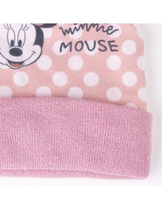 Bonnet et gants Minnie Mouse Rose clair 2 Pièces