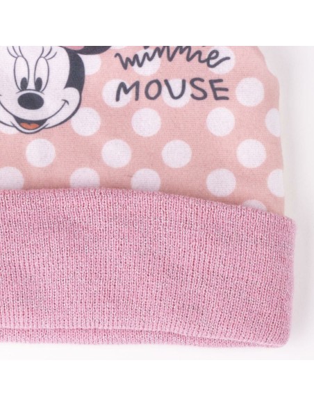 Bonnet et gants Minnie Mouse Rose clair 2 Pièces