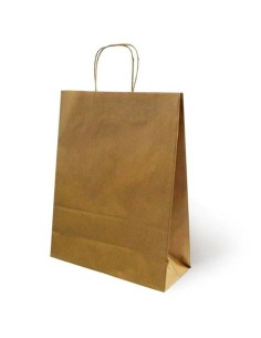 Sacs Fama Marron Avec des poignées 125 g/m² 21 x 11 x 29 cm (25 Unités) 2