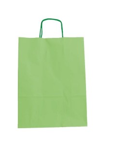 Sacs Fama Vert clair Avec des poignées 125 g/m² 15 x 8 x 21 cm (25 Unités) 2