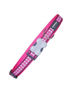 Collier pour Chien Red Dingo Os Réfléchissant Fuchsia (1,2 x 20-32 cm)