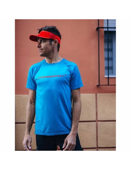 Visière Compressport XHWU389-3050 Rouge Taille unique