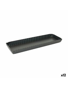 Moule amovible Quttin Noir Acier au carbone 35 x 11 x 2,6 cm (12 Unités)