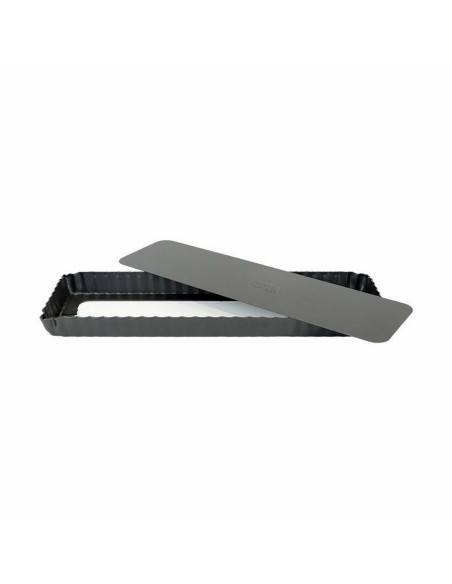 Moule amovible Quttin Noir Acier au carbone 35 x 11 x 2,6 cm (12 Unités)