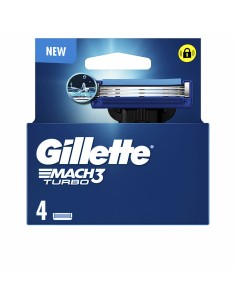 Lames de rasoir Gillette MACH 3 TURBO (4 Unités)