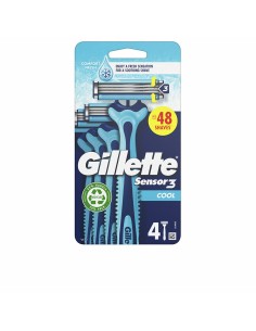 Rasoirs Jetables Gillette SENSOR 3 COOL (4 Unités)