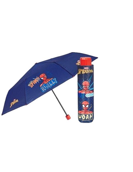 Parapluie pliable Spider-Man Perletti Bleu Ø 91 cm Enfant