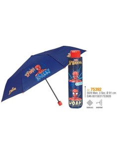 Parapluie pliable Spider-Man Perletti Bleu Ø 91 cm Enfant 2