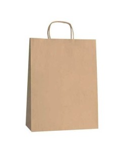 Sac en papier Fama Marron Avec des poignées 125 g/m² 26 x 10 x 35 cm (25 Unités) 2