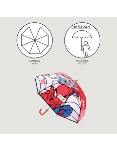 Parapluie Spider-Man Rouge 100 % POE 2