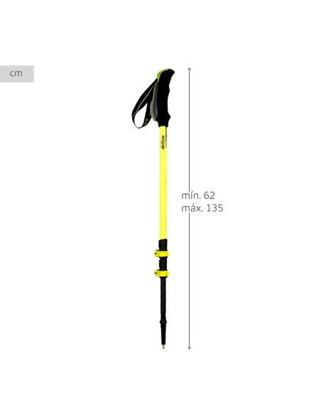 Bâton Trekking Aktive 5 x 135 x 4 cm (6 Unités)