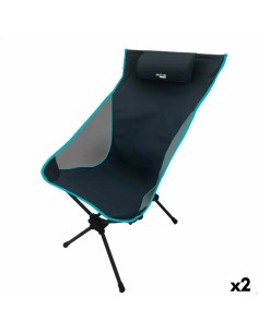 Chaise de camping pliante Aktive 61 x 99 x 55 cm (2 Unités)