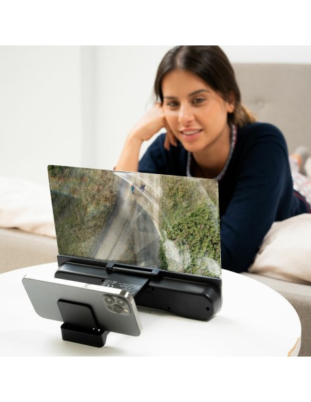 Amplificateur d’Écran pour Téléphone Portable avec Haut-parleur Rechargeable Screenier InnovaGoods