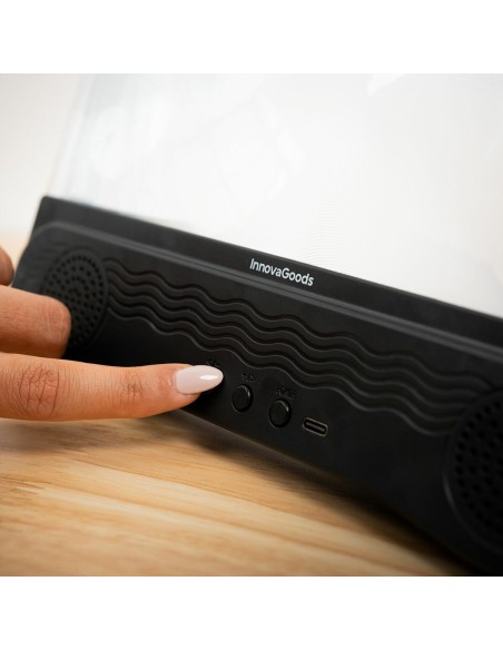 Amplificateur d’Écran pour Téléphone Portable avec Haut-parleur Rechargeable Screenier InnovaGoods