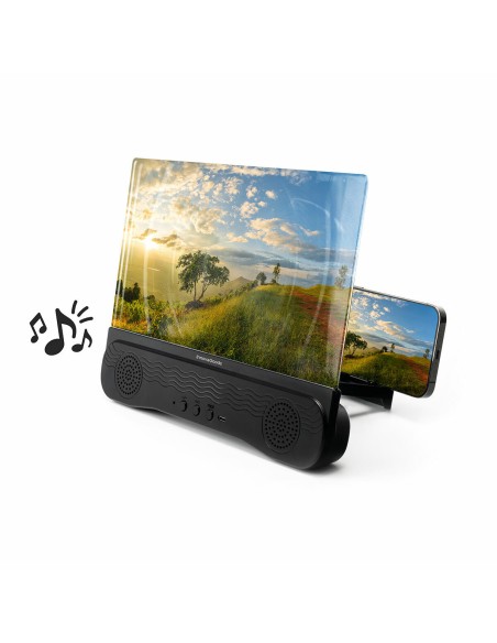 Amplificateur d’Écran pour Téléphone Portable avec Haut-parleur Rechargeable Screenier InnovaGoods