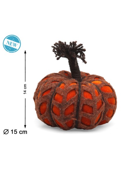Décoration d'Halloween 15 x 14 cm Citrouille
