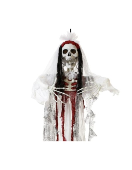 Décoration d'Halloween Mariée Cadavre Squelette 160 x 116 cm