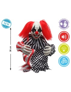 Décoration d'Halloween Clown 36 cm 2