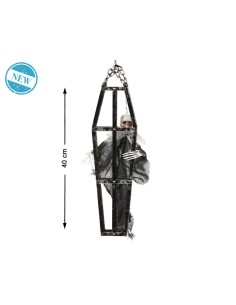 Décoration d'Halloween Squelette 40 x 13 cm Cage 2