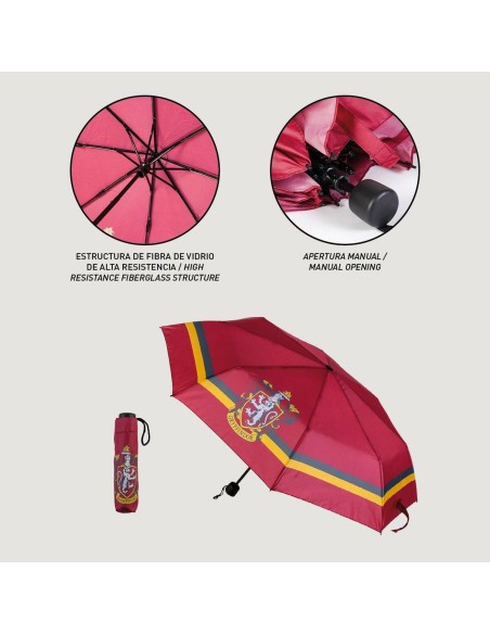 Parapluie pliable Harry Potter Gryffindor