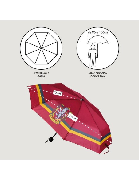 Parapluie pliable Harry Potter Gryffindor