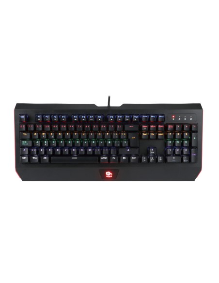 Clavier pour jeu Talius Rune Noir Noir/Rouge Espagnol Qwerty