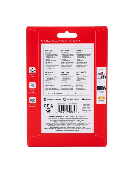 Protecteur d'Ecran pour Nintendo Switch Powera NSAC0006-02