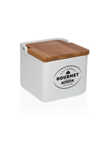 Salière avec couvercle Versa Gourmet Céramique Dolomite 12,2 x 11,5 x 12,2 cm