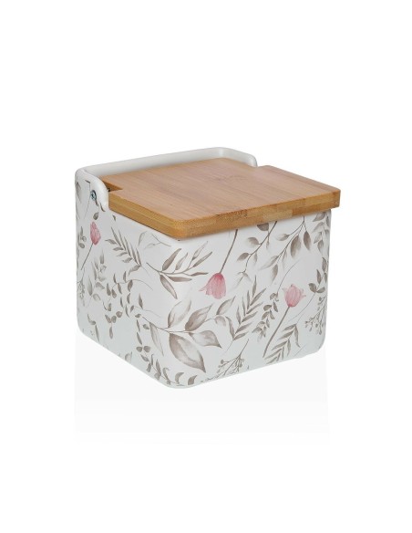 Salière avec couvercle Versa Caprice Céramique Dolomite 12,2 x 11,5 x 12,2 cm