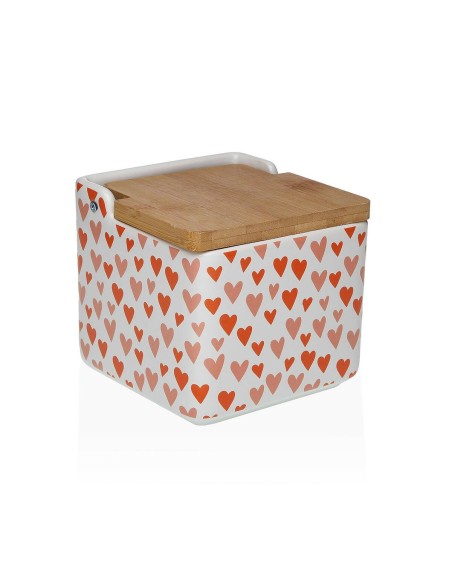 Salière avec couvercle Versa Amore Céramique Dolomite 12,2 x 11,5 x 12,2 cm