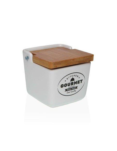 Salière avec couvercle Versa Gourmet Céramique 8,8 x 8,5 x 8,8 cm