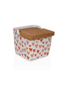 Salière avec couvercle Versa Amore Céramique 8,8 x 8,5 x 8,8 cm