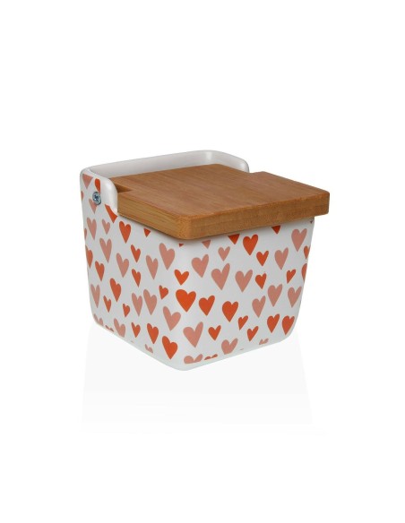 Salière avec couvercle Versa Amore Céramique 8,8 x 8,5 x 8,8 cm