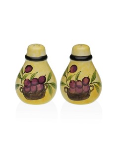 Salière et Poivrière Versa Céramique Dolomite Olive 5,5 x 8,5 x 6 cm