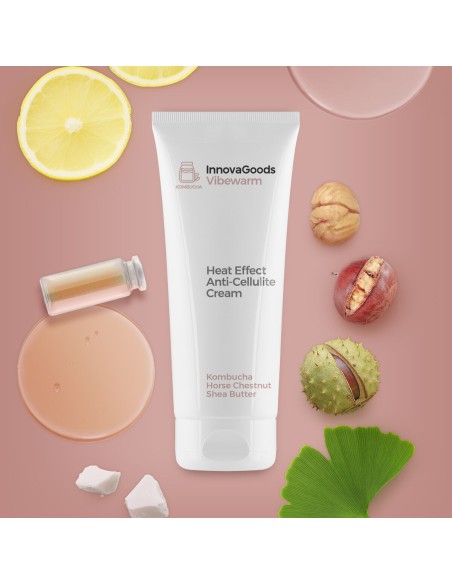 Crème Anti-cellulite à Effet Chaud Kombucha Vibewarm InnovaGoods 200 ml