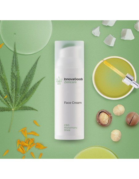 Crème Hydratante pour le Visage CBD Zencare InnovaGoods 50 ml