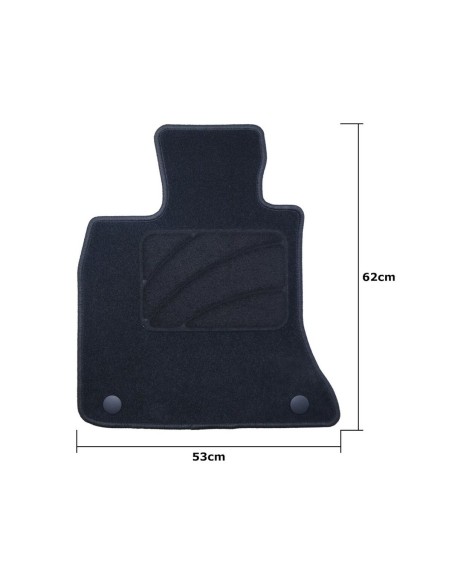 Set de tapis de voitures OCC Motorsport OCCBW0033 Bmw F07 Serie 5 Gt 5 Pièces